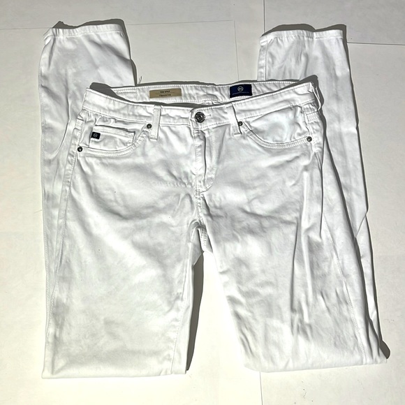 Adriano Goldschmied The Stilt Cigarette leg white sz 27 R w/ defects - Picture 1 of 7